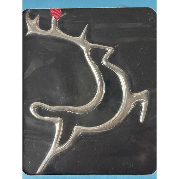 nambe Reindeer Holiday Ornament - Picture 2 of 3